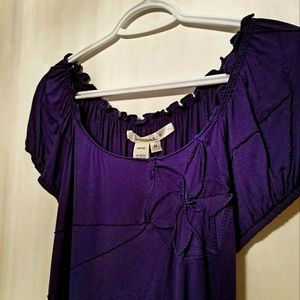 Dressy T-Shirt with Flower Design